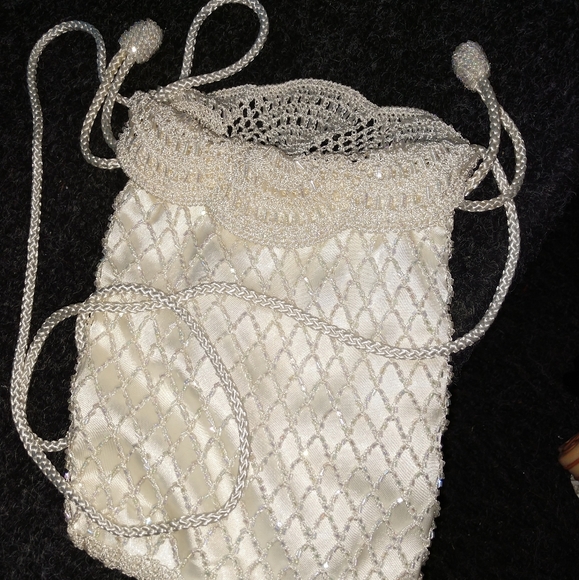 Handbags - Beaded crochet purse